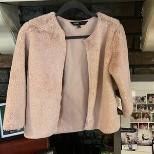 LulaRoe Pink Fluffy Stella Jacket